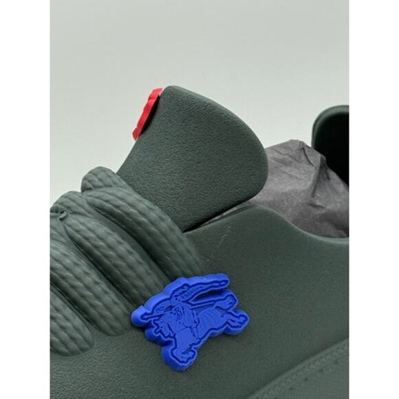 RETAIL $795 Burberry Green Bubble Sneakers*Rubber Low Tops*NEW in Box*Size 41 - Picture 14 of 16